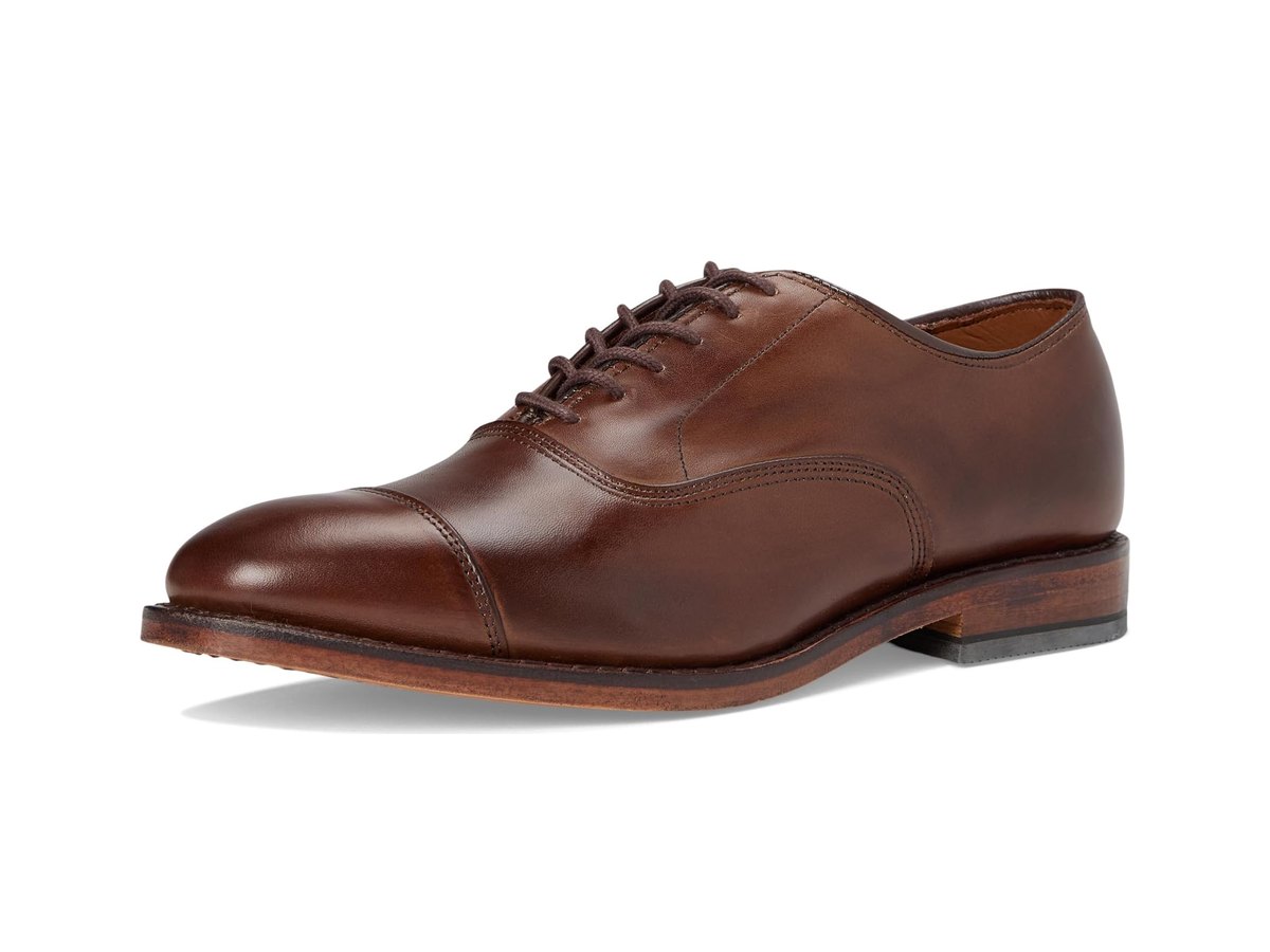 Allen Edmonds Park Avenue cap-toe oxford in dark brown